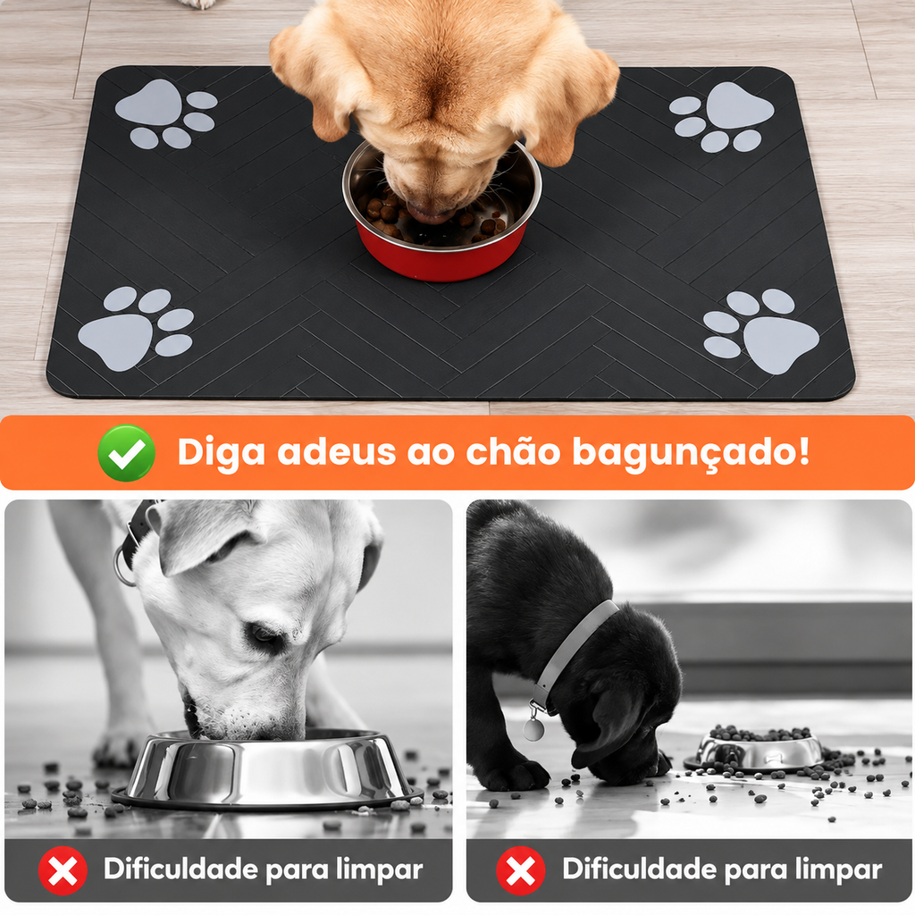 Tapete higiênico, impermeável, para cães e gatos.