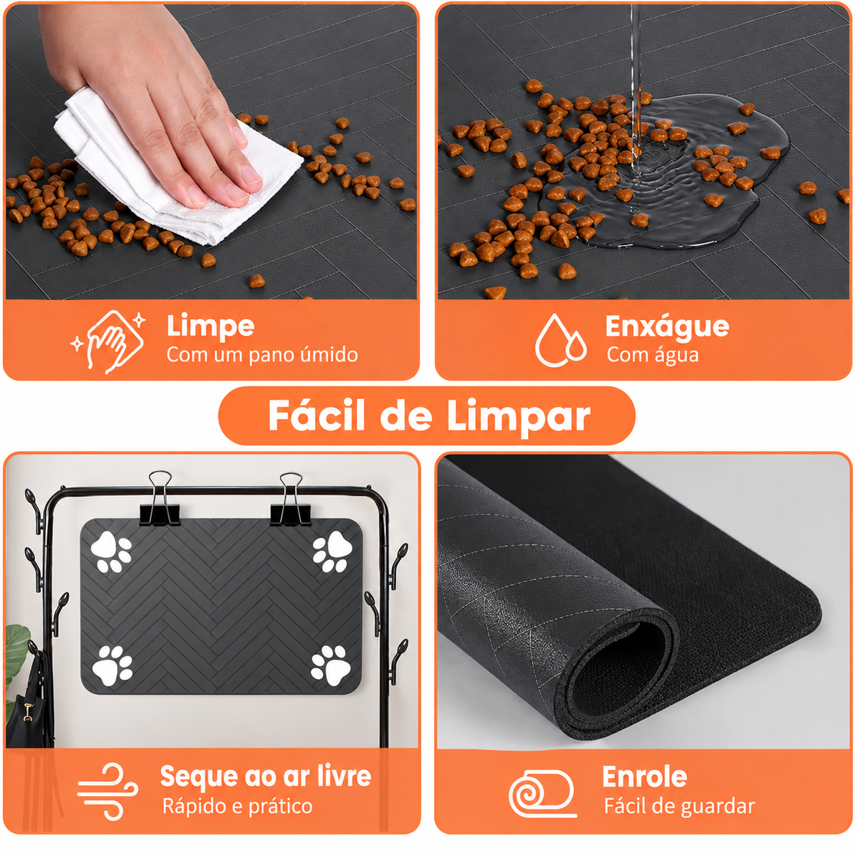 Tapete higiênico, impermeável, para cães e gatos.