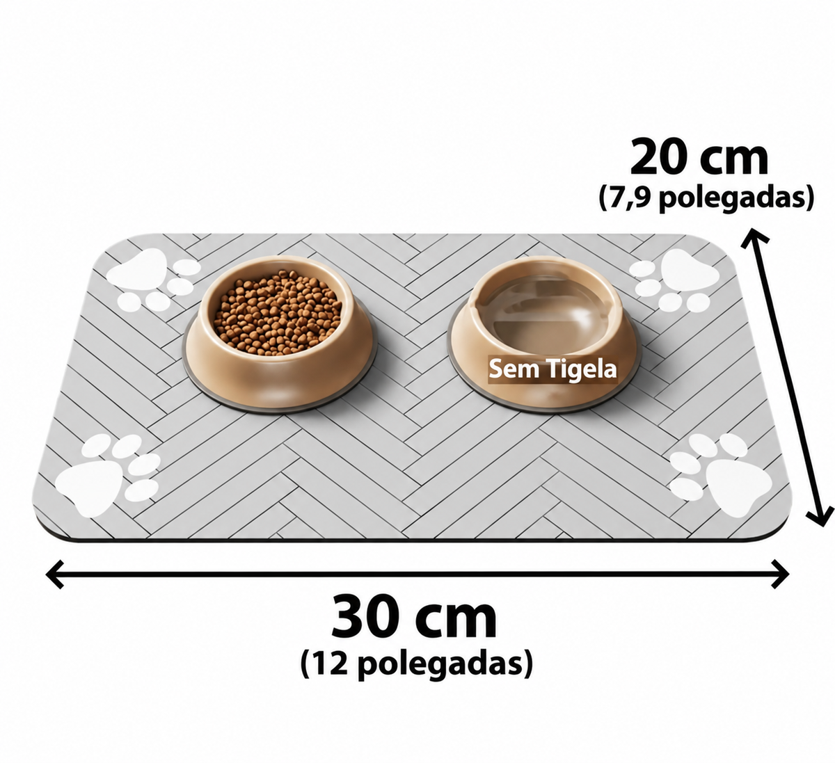 Tapete higiênico, impermeável, para cães e gatos.