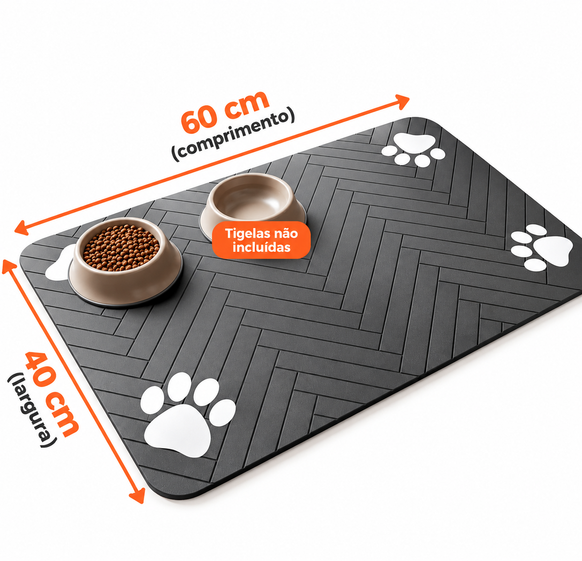 Tapete higiênico, impermeável, para cães e gatos.